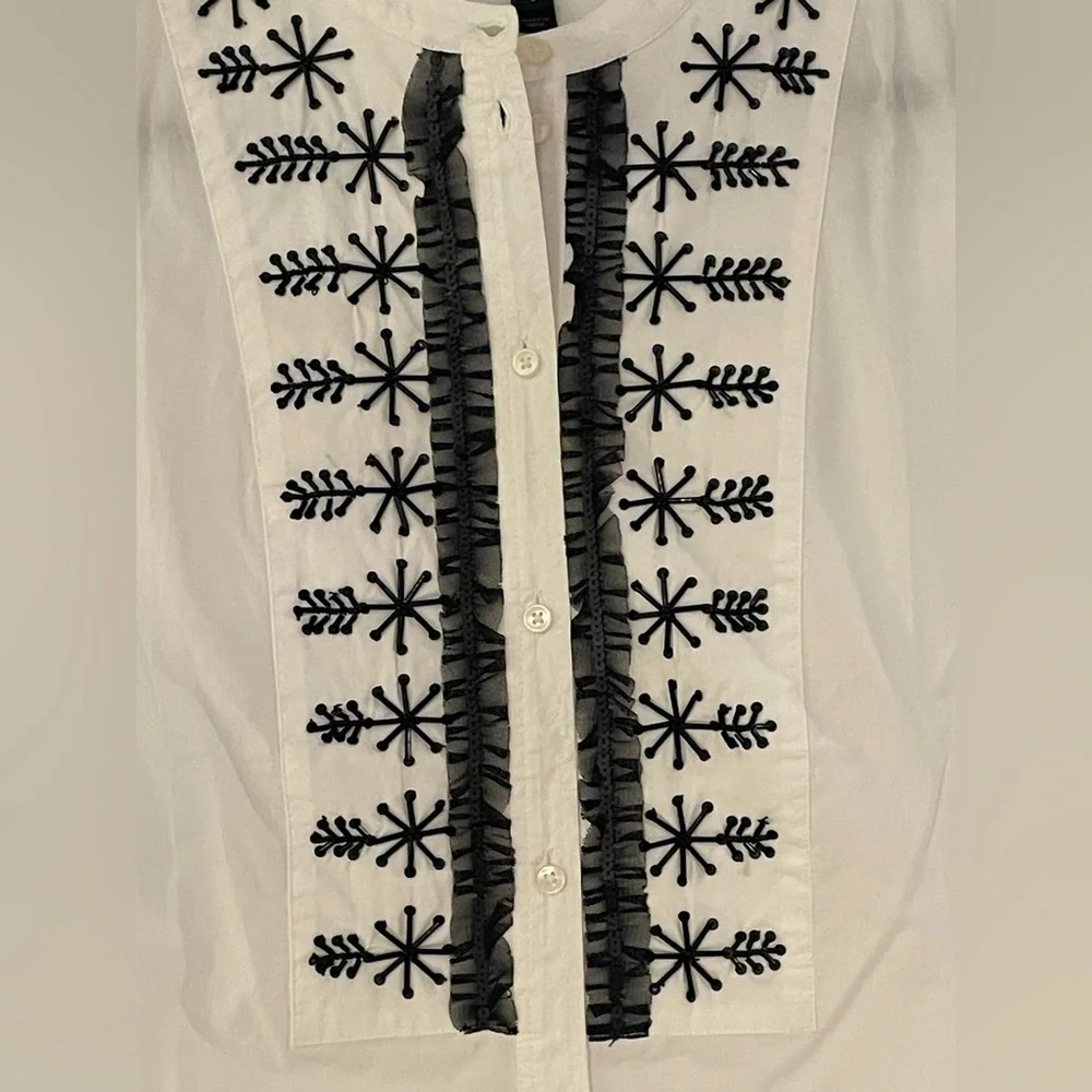 J. Crew Ruffle Shirt - Picture 2 of 5